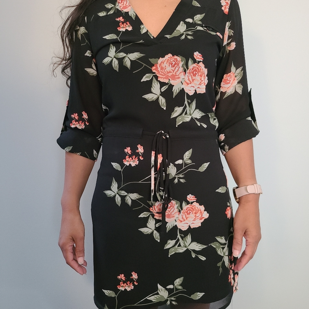 Layered sheer dress